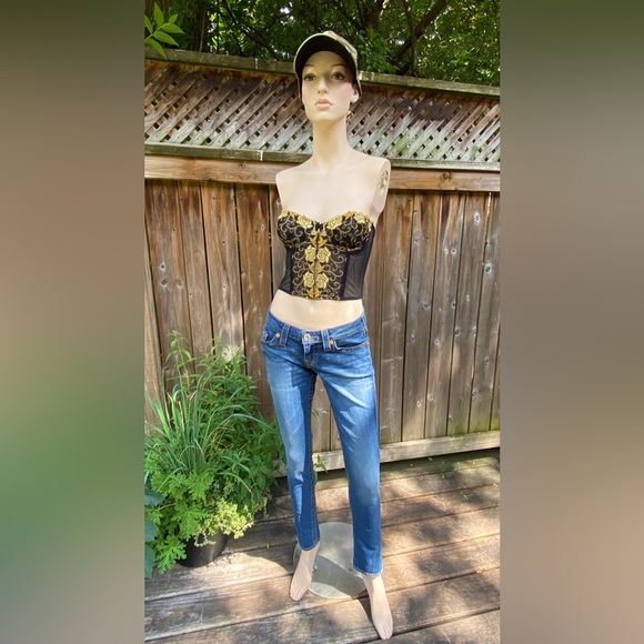 Mid-Light Wash True Religion Skinny Jeans - Picture 4 of 11